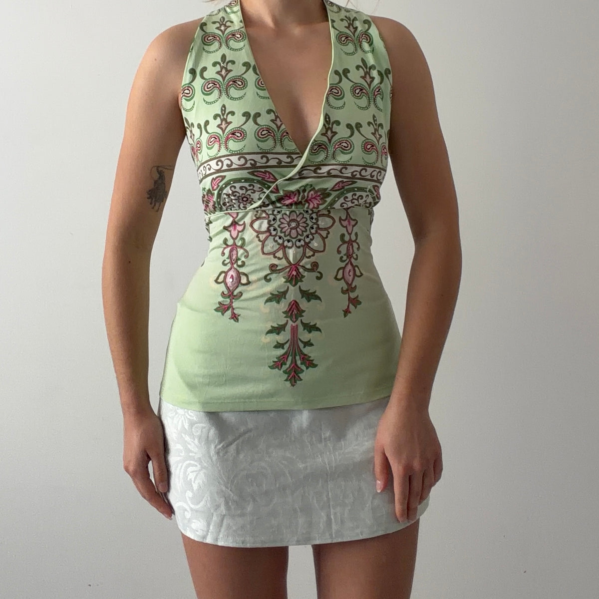 International Concepts Floral Tank Top | L