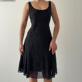 Jones New York Beaded Silk Midi Dress | L