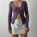 90s Glassons Pointelle Knit | 6-8