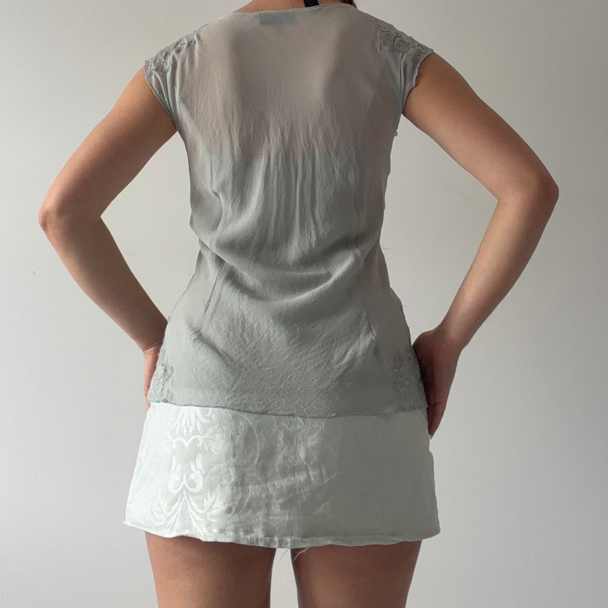 Express Silk Lace Top | L