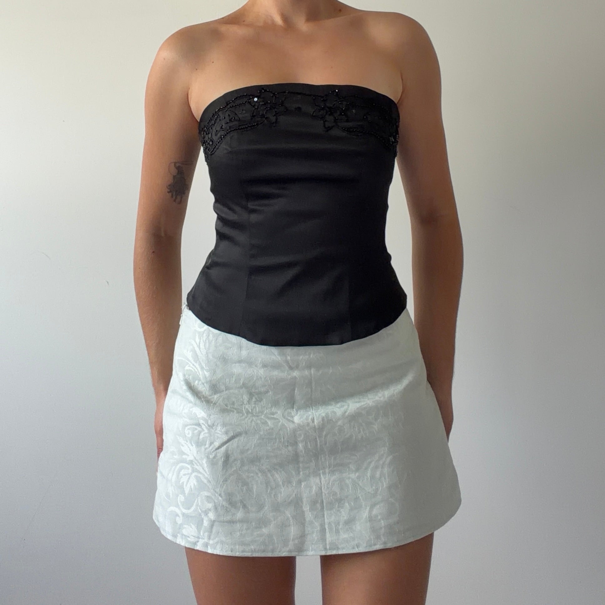 Extyn Beaded Strapless Corset | S