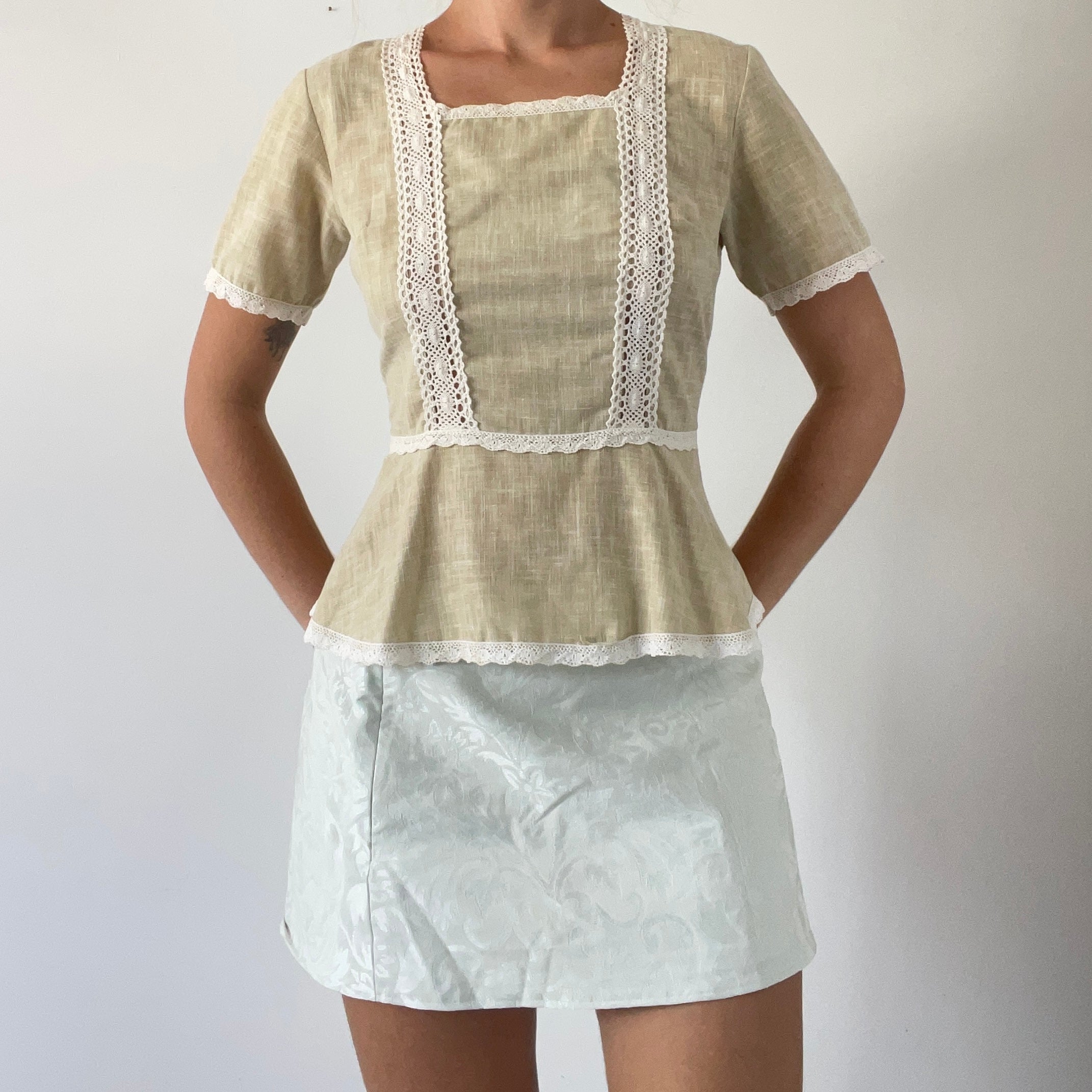 70s Prairie Top | Made in NZ | 8-10