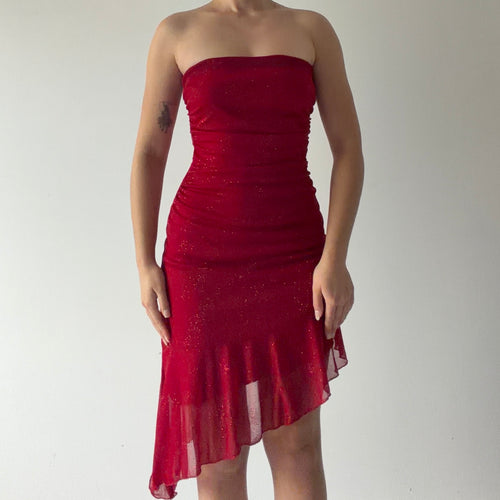 Mariposa Strapless Asymmetric Dress | S