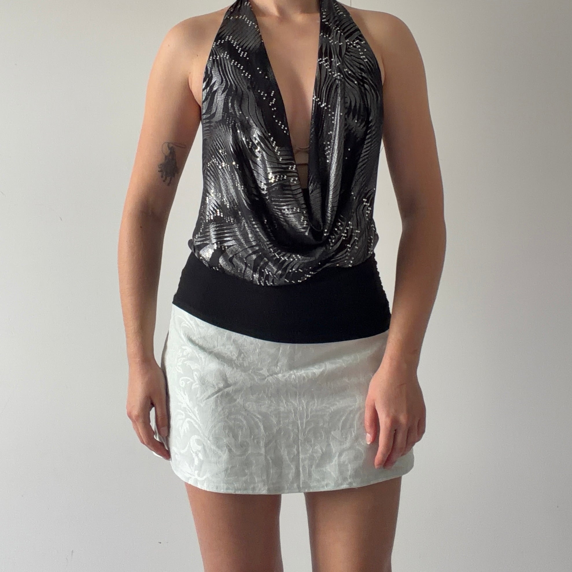 Gidani USA Halter Cowl Top | M