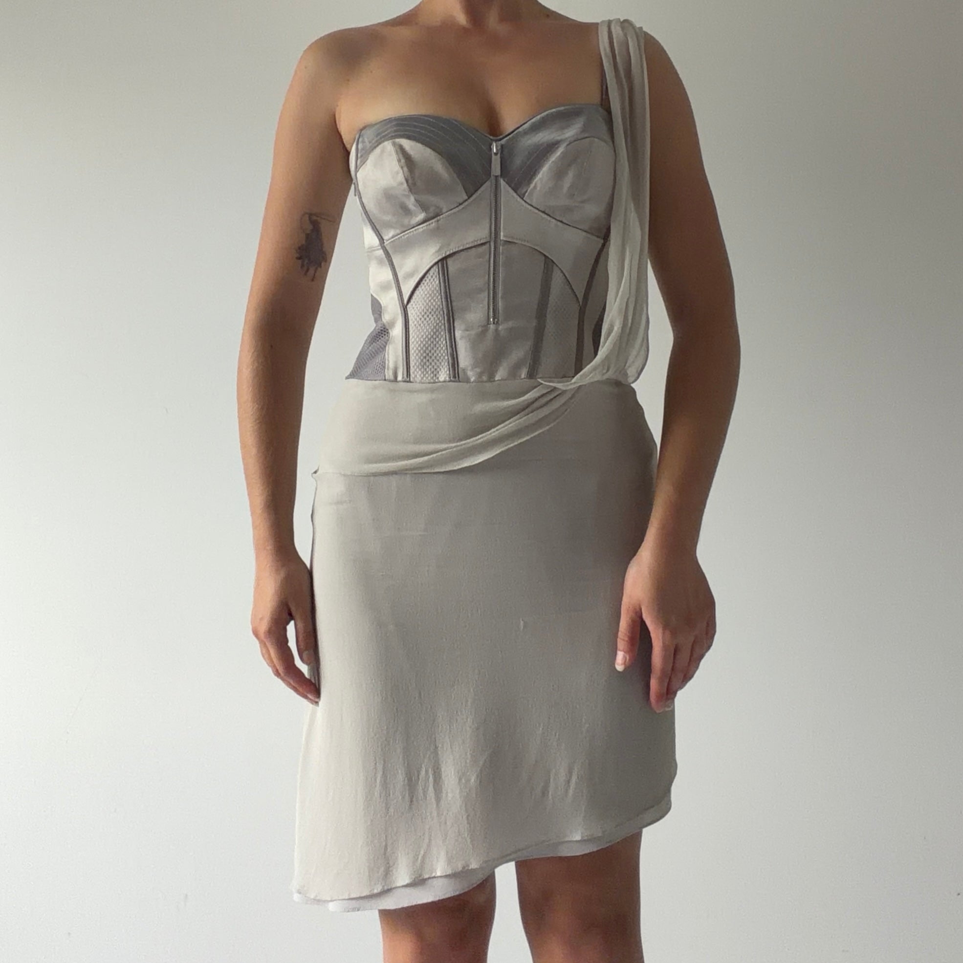 Karen Millen Silk Corset Mini Dress | XS