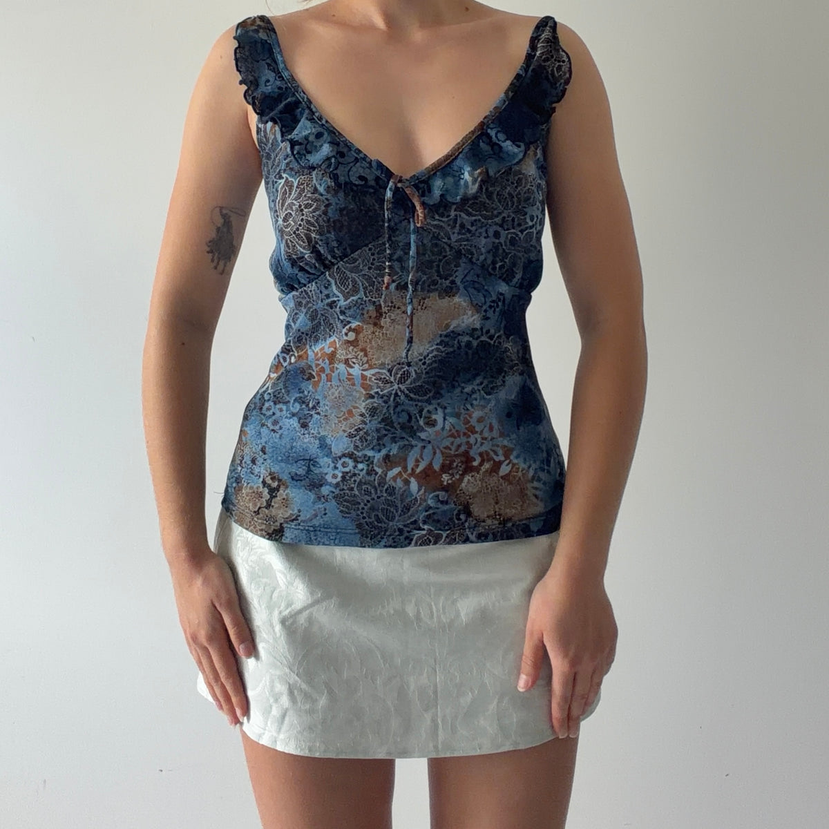 Star City Ruffle Cami | Made in USA | L