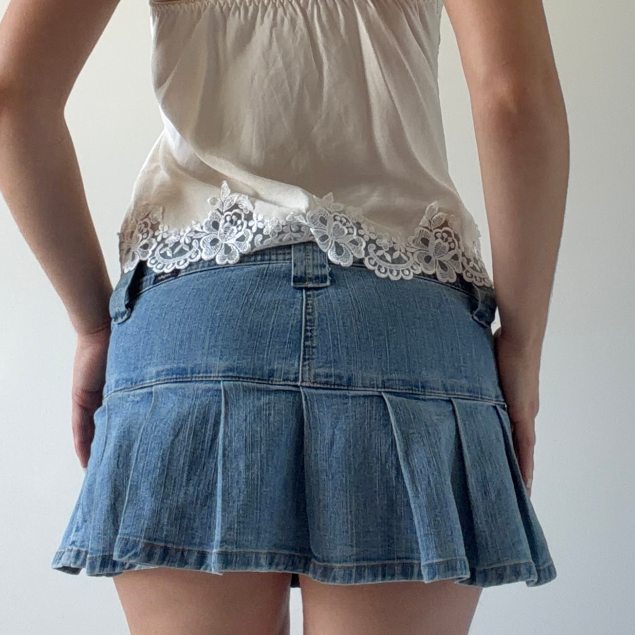 Angels Denim Mini Skirt | XS