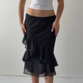 Chaps Polka Dot Ruffle Skirt | 10-14
