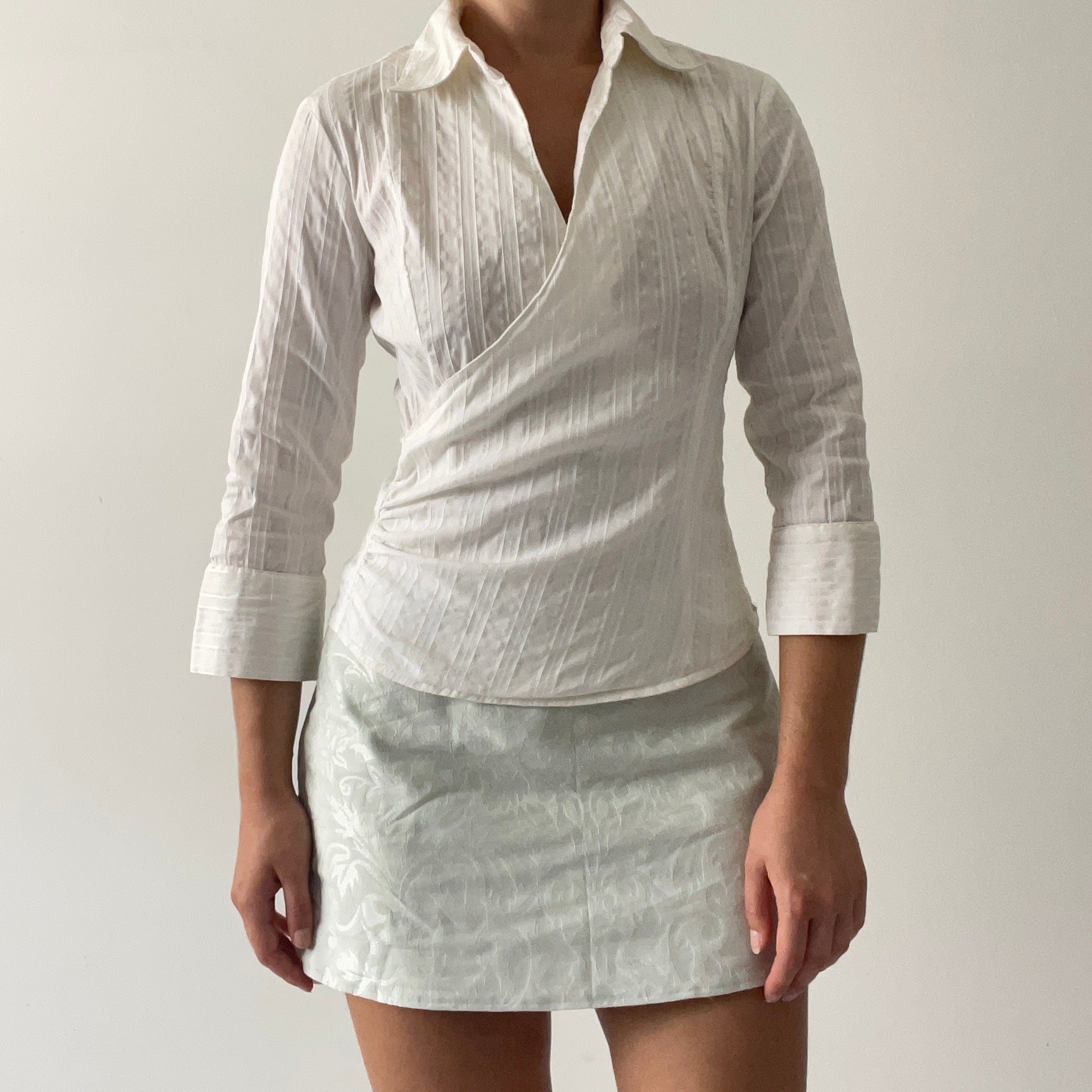 Wrap Shirt Top | Made in Australia | 6-8