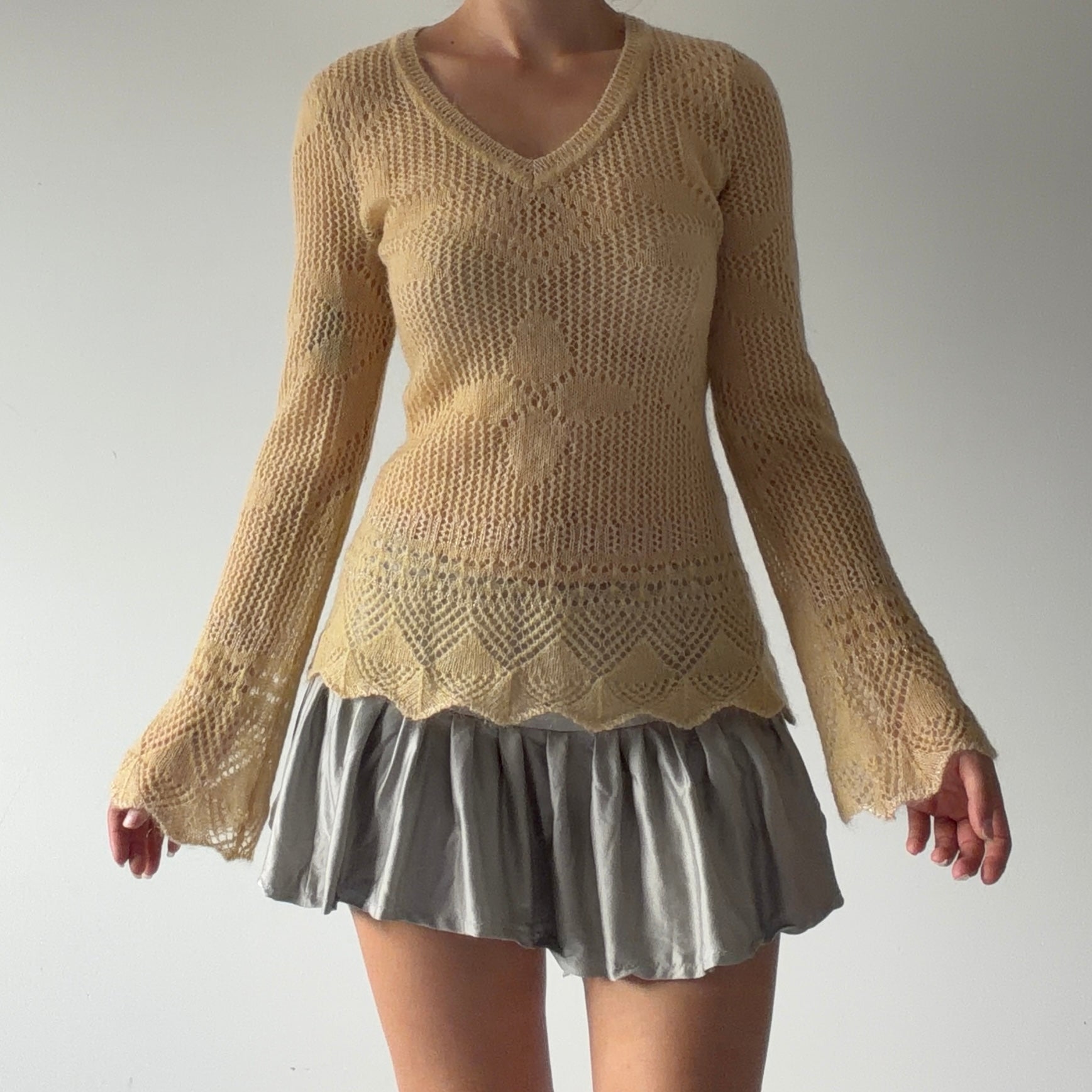Mohair Knit Sweater | S-M