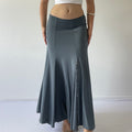 Slinky Ruffle Maxi Skirt | 6-10