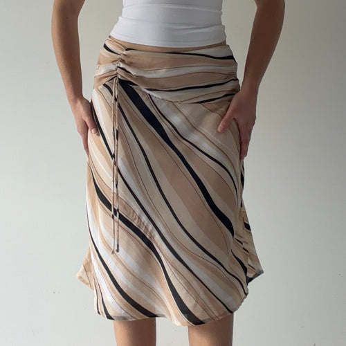 Worthington Stripe Midi Skirt | 6-8