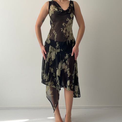 Connected Apparel Beaded Midi Dress | L