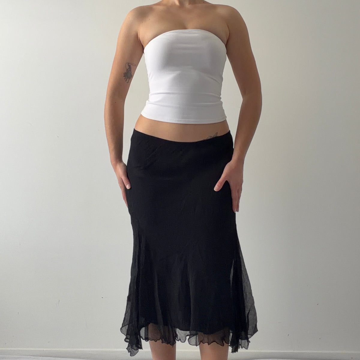 Casual Studio Silk Midi Skirt | 10-12
