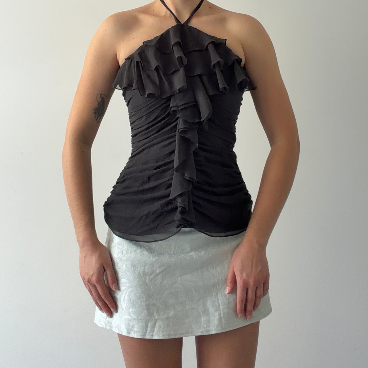 The Limited Ruffle Halter Top | XS