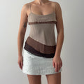 Bebe Silk Ruffle Cami | M