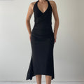 90s Max Asymmetric Midi Dress | Made in NZ | 8-10