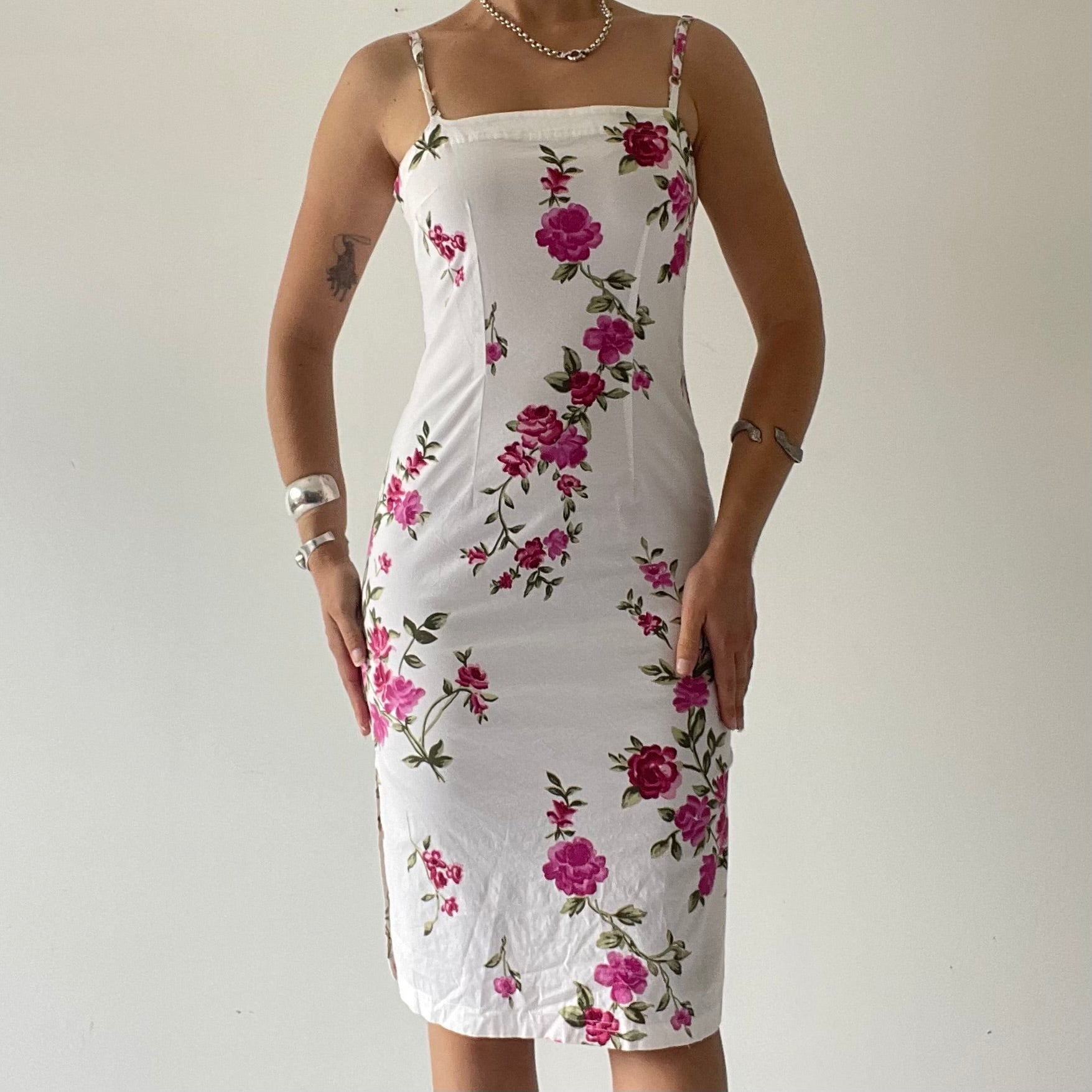 Windsor Floral  Midi Dress | Made in USA | S