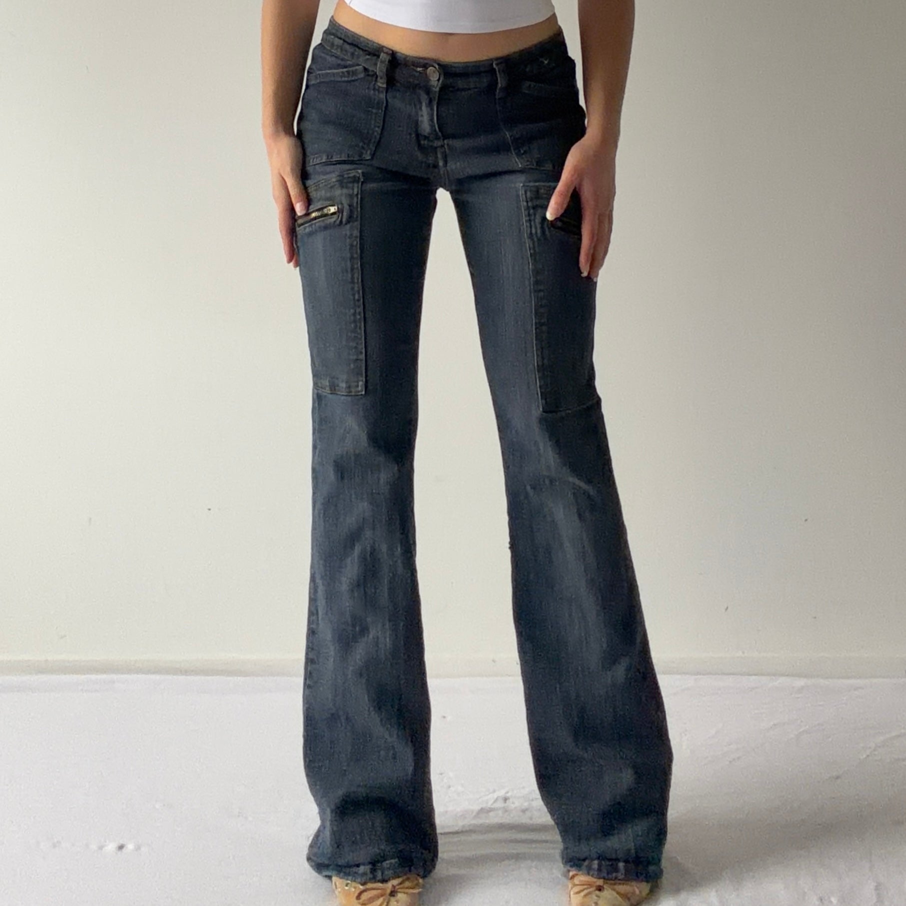 00s Low Rise Bootcut Jeans | S