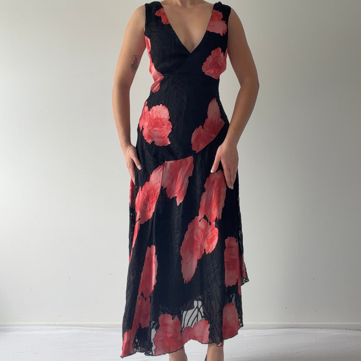Dressbarn Floral Midi Dress | L