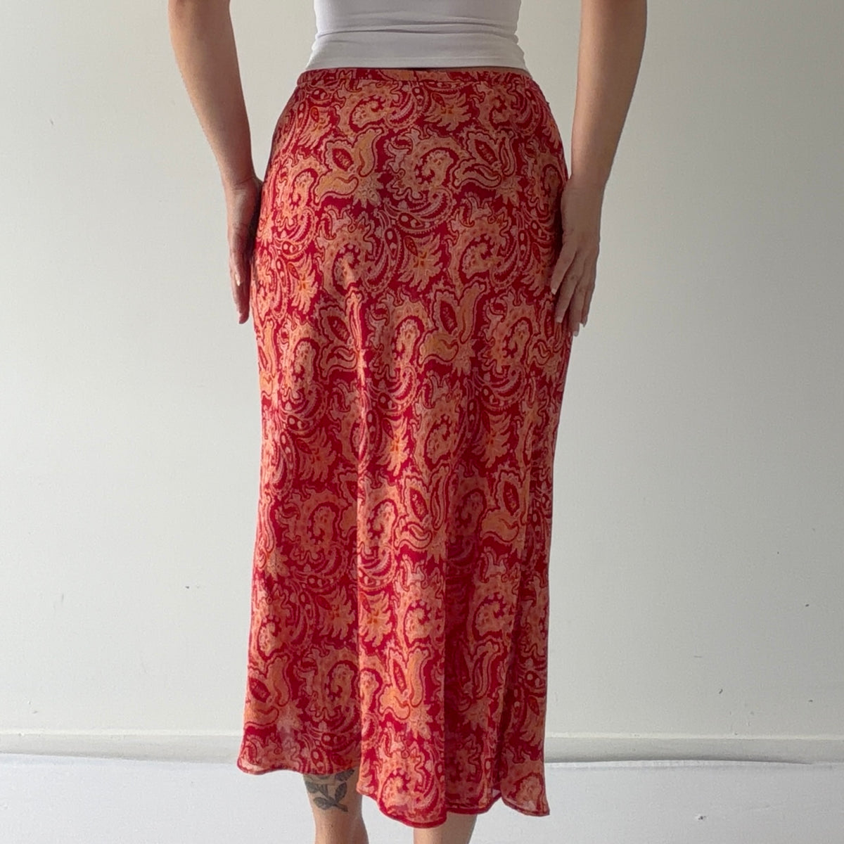Ann Taylor Silk Paisley Skirt | 6-8