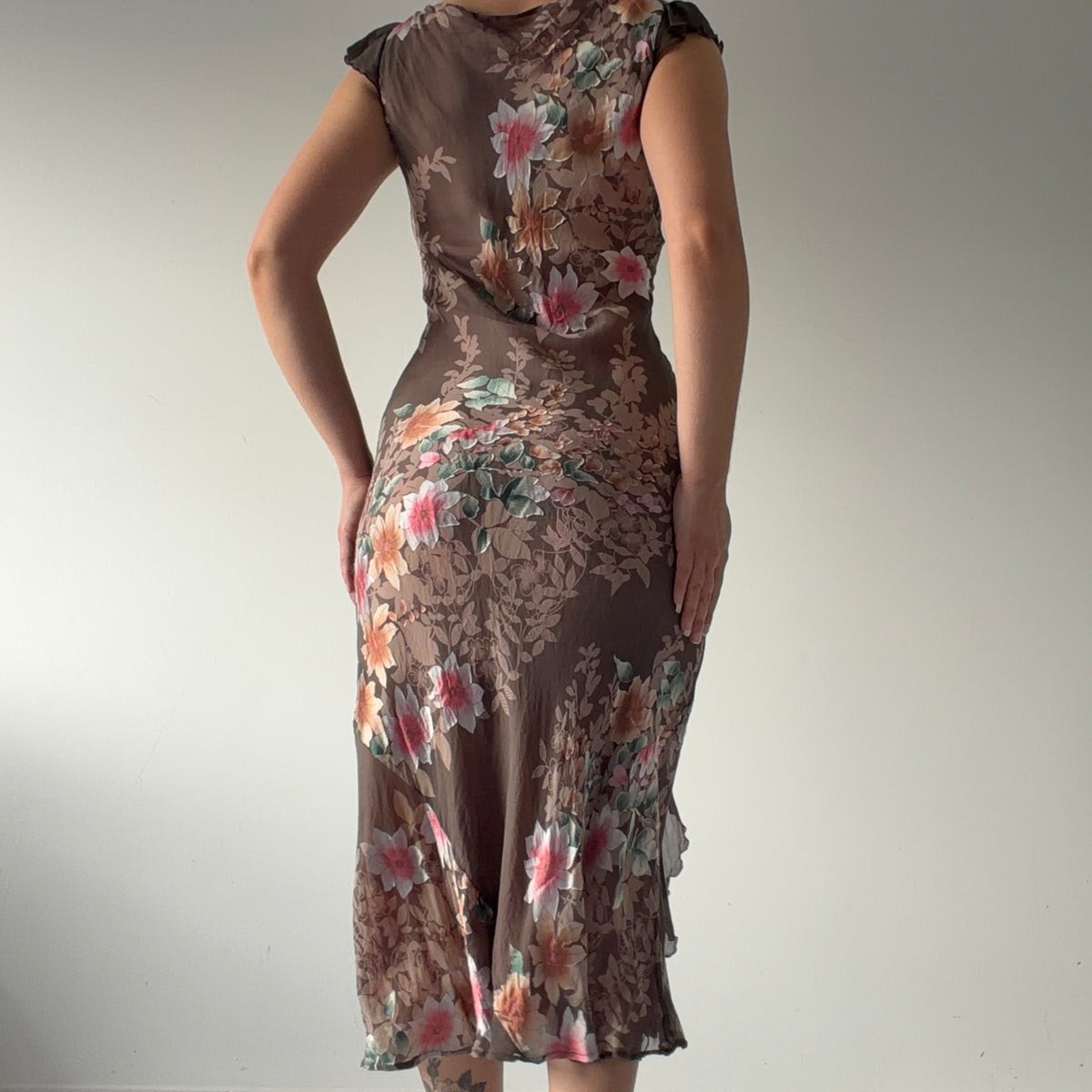 Monsoon Silk Floral Dress | XS-S
