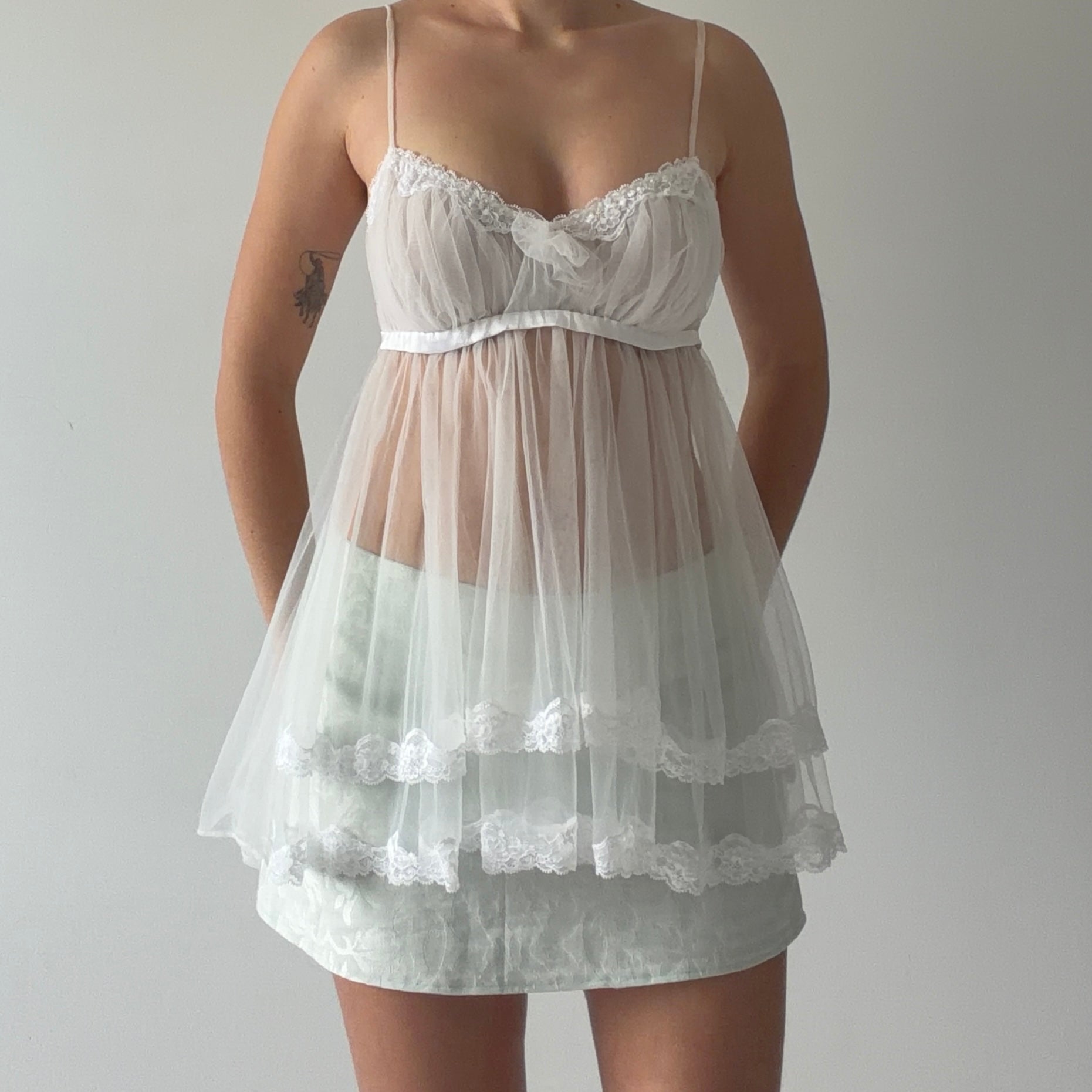 Victoria's Secret Angelic Babydoll Top | M
