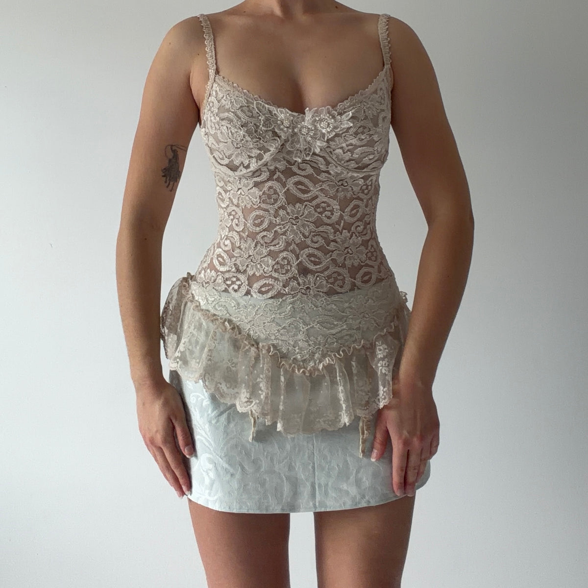 Petra Fashions Lace Corset Top | S