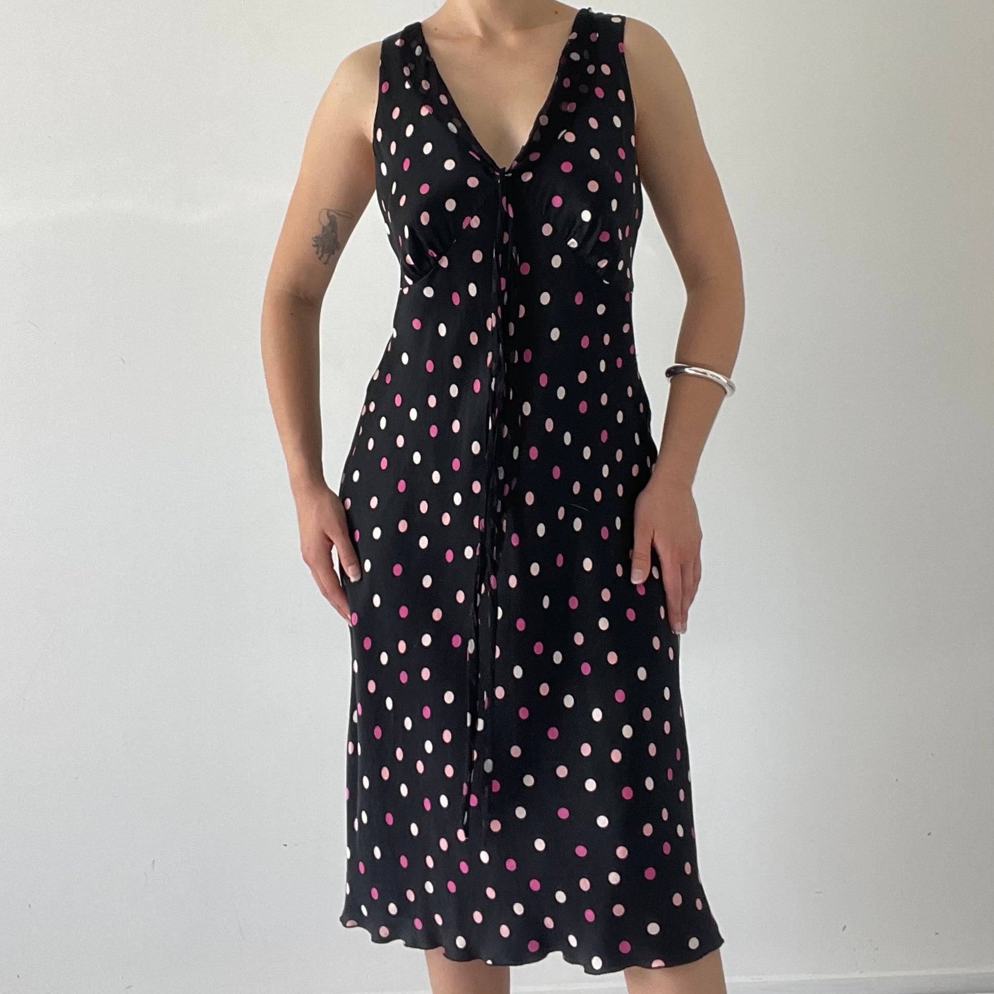 ECI 100% Silk Midi Dress | 10-14