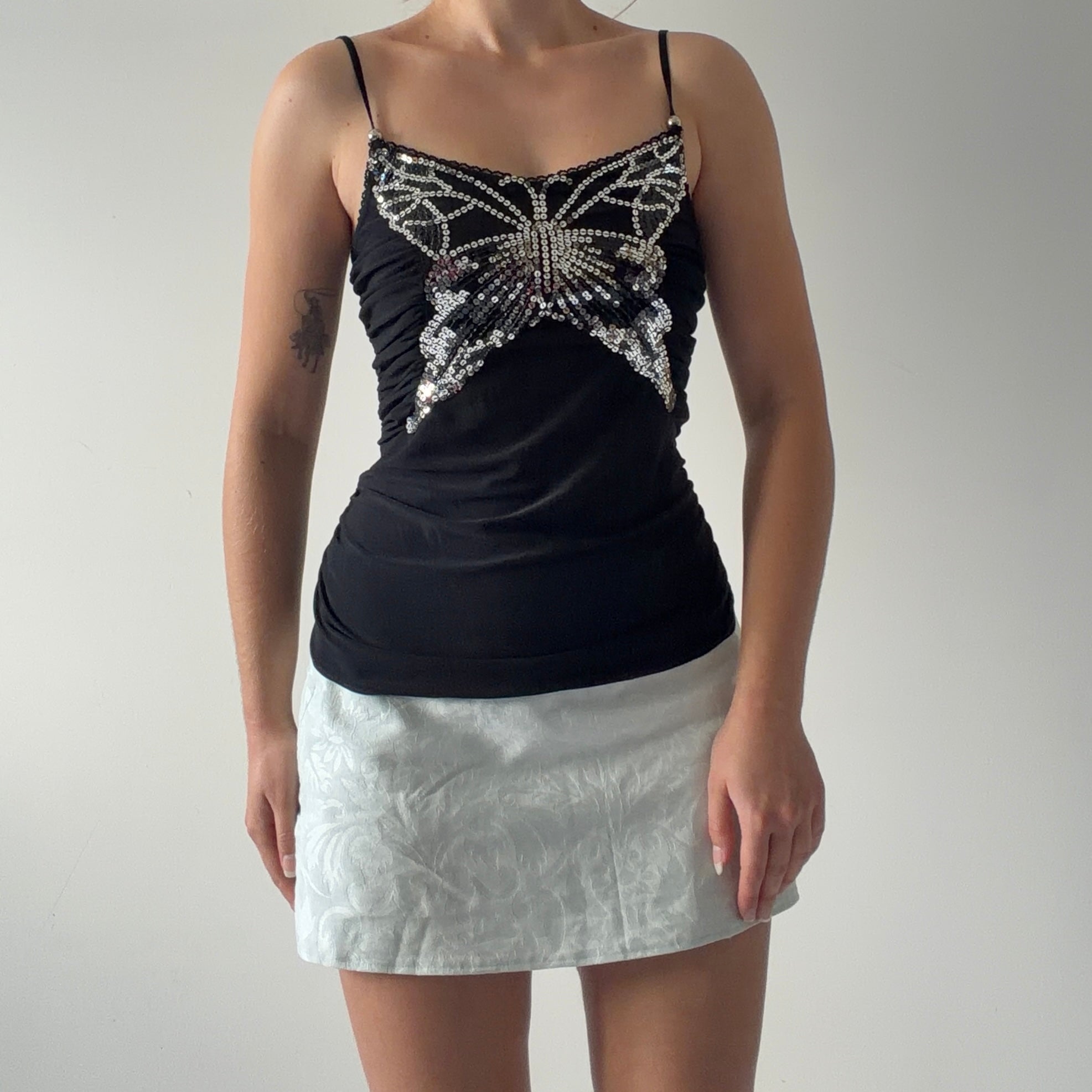 Progress Butterfly Sequin Top | Made in UK | M