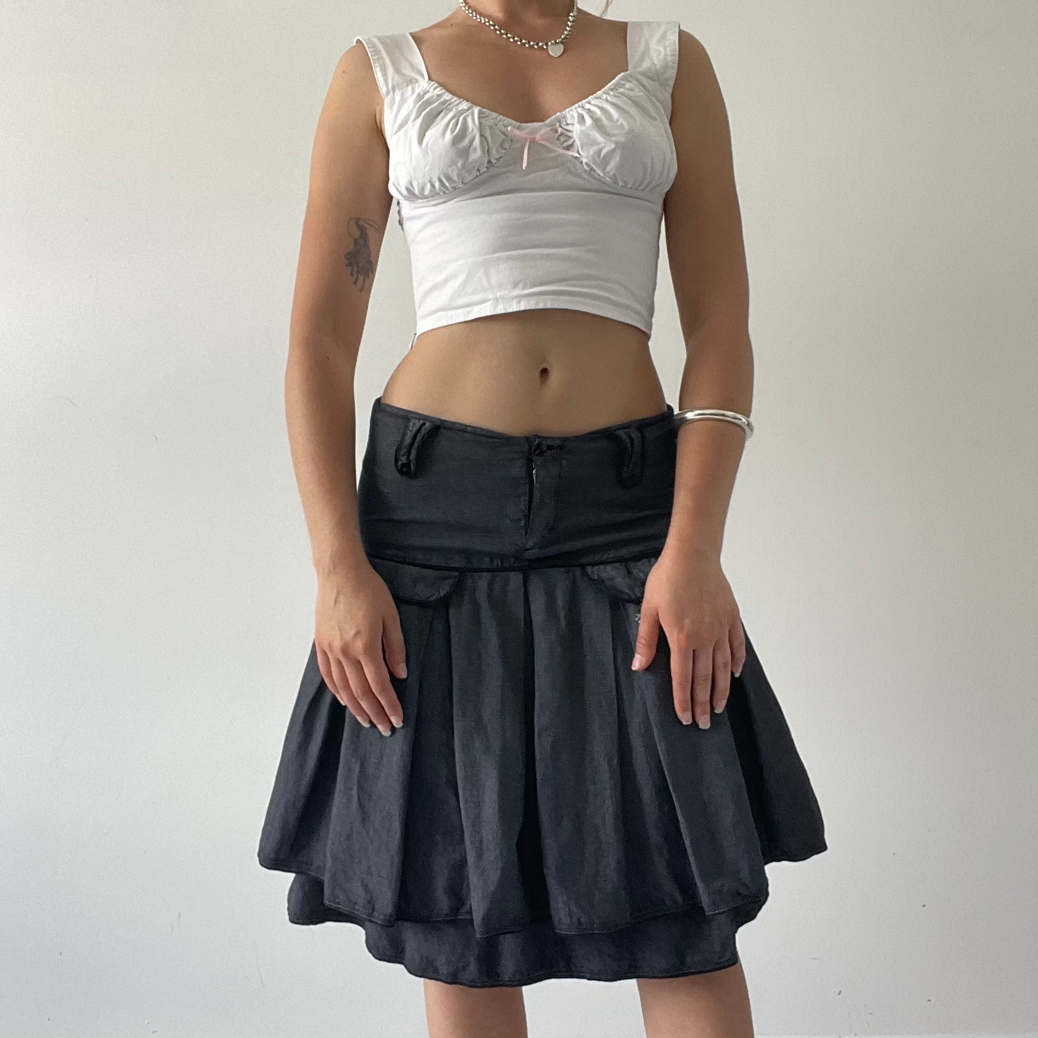 DKNY Pleated Midi Skirt | XS