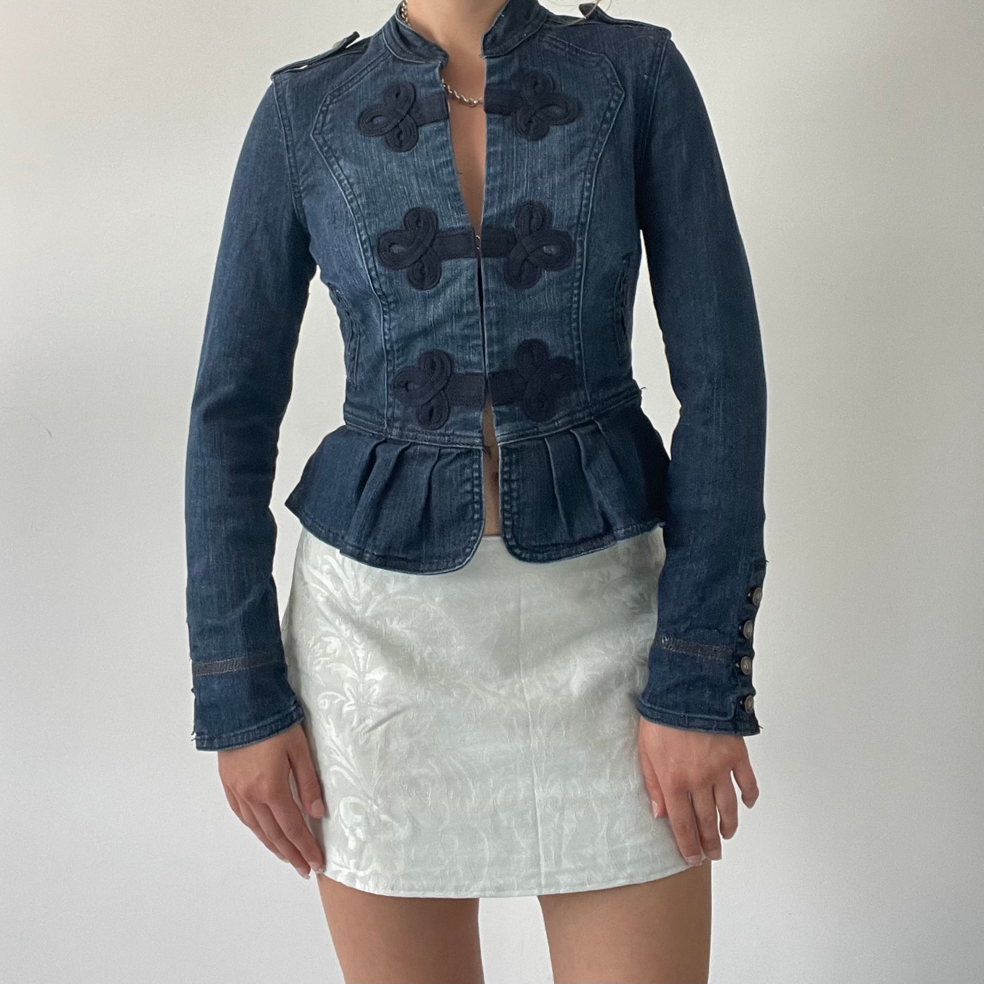 00s Denim Utility Jacket | 6-8