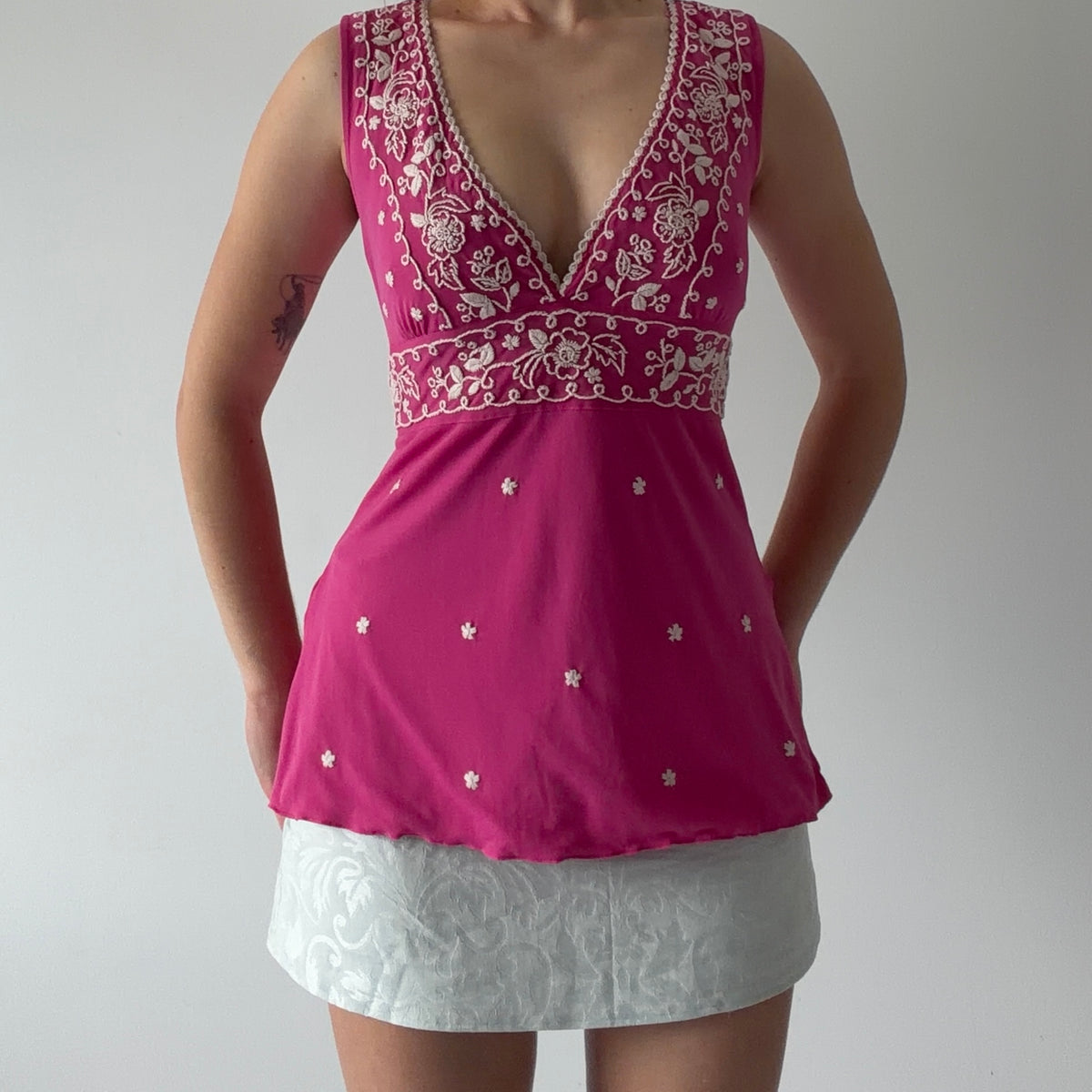 International Concepts Embroidered Cami | XS-S