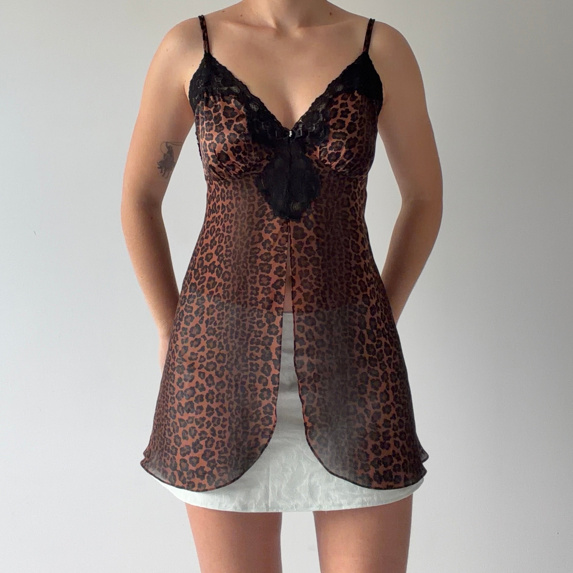 Secret Treasures Leopard Babydoll Top | M