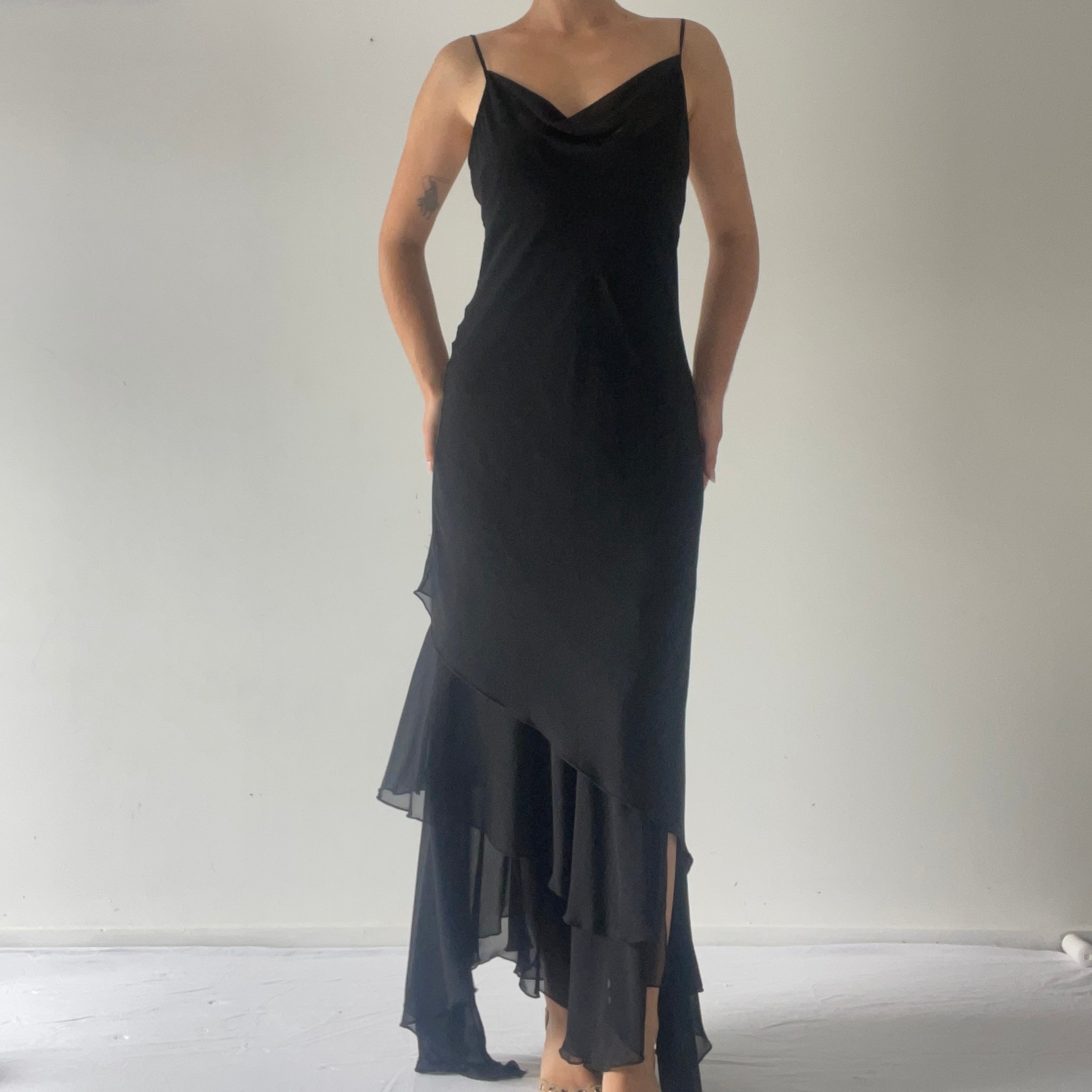 Truworths Asymmetric Ruffle Maxi Dress | 8-10