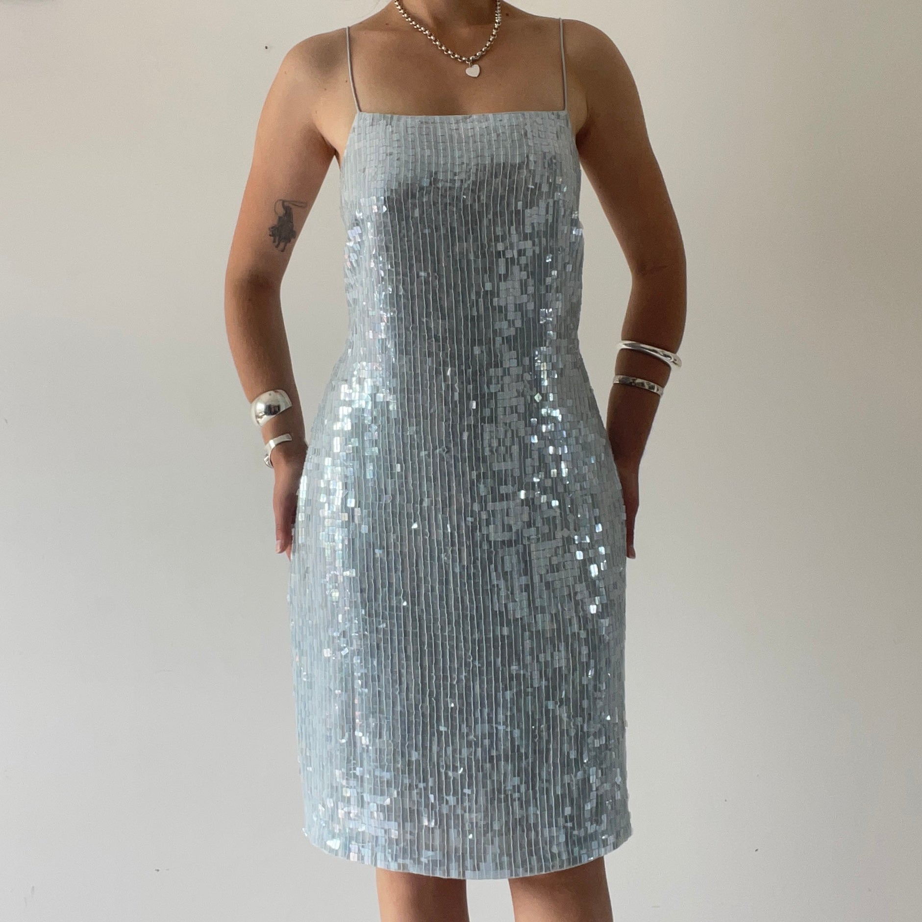 Next Sequin Midi Dress | 10-12