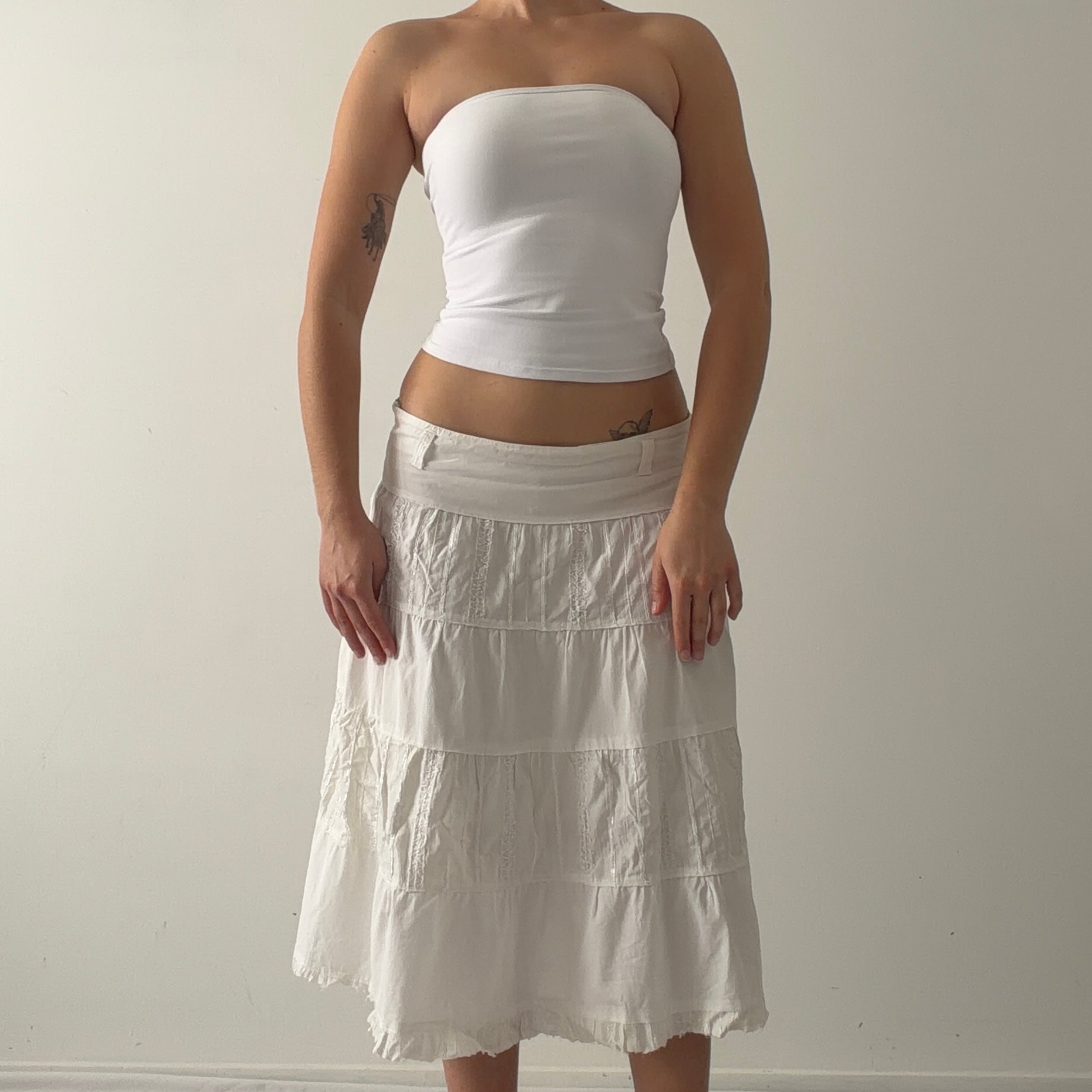 Viva Tiered Midi Skirt | 8-10