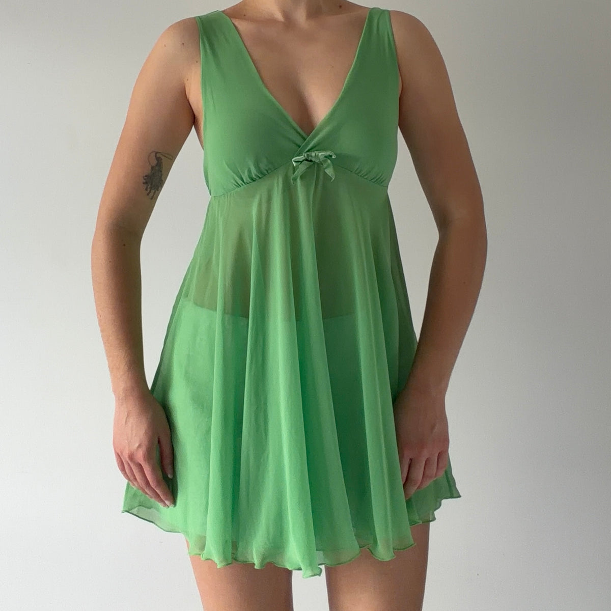 Cabernet Babydoll Slip Dress | S