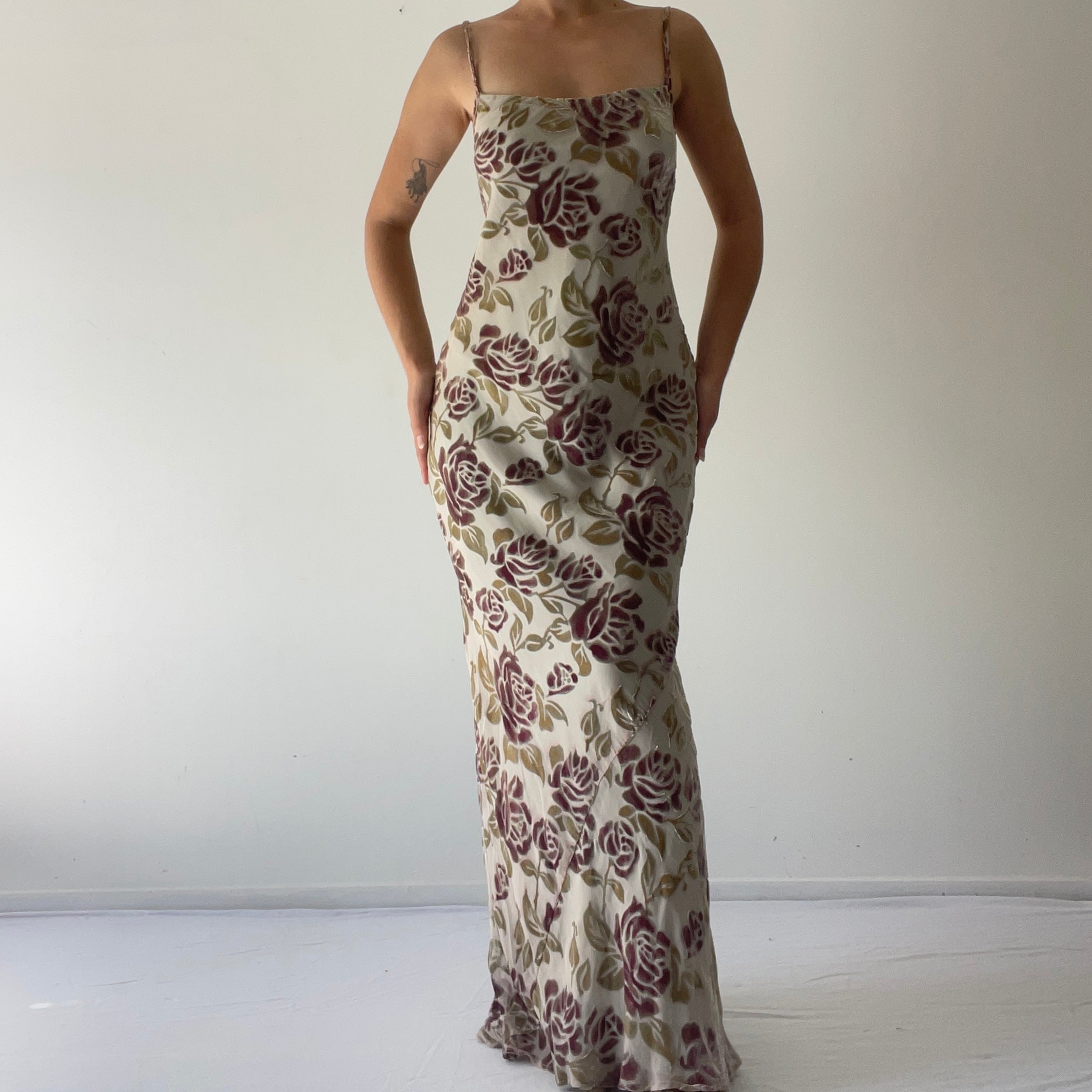 Silk Velvet Burnout Dress | 8-10