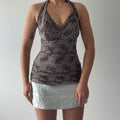 Le Chateau Beaded Halter Top | 8-10