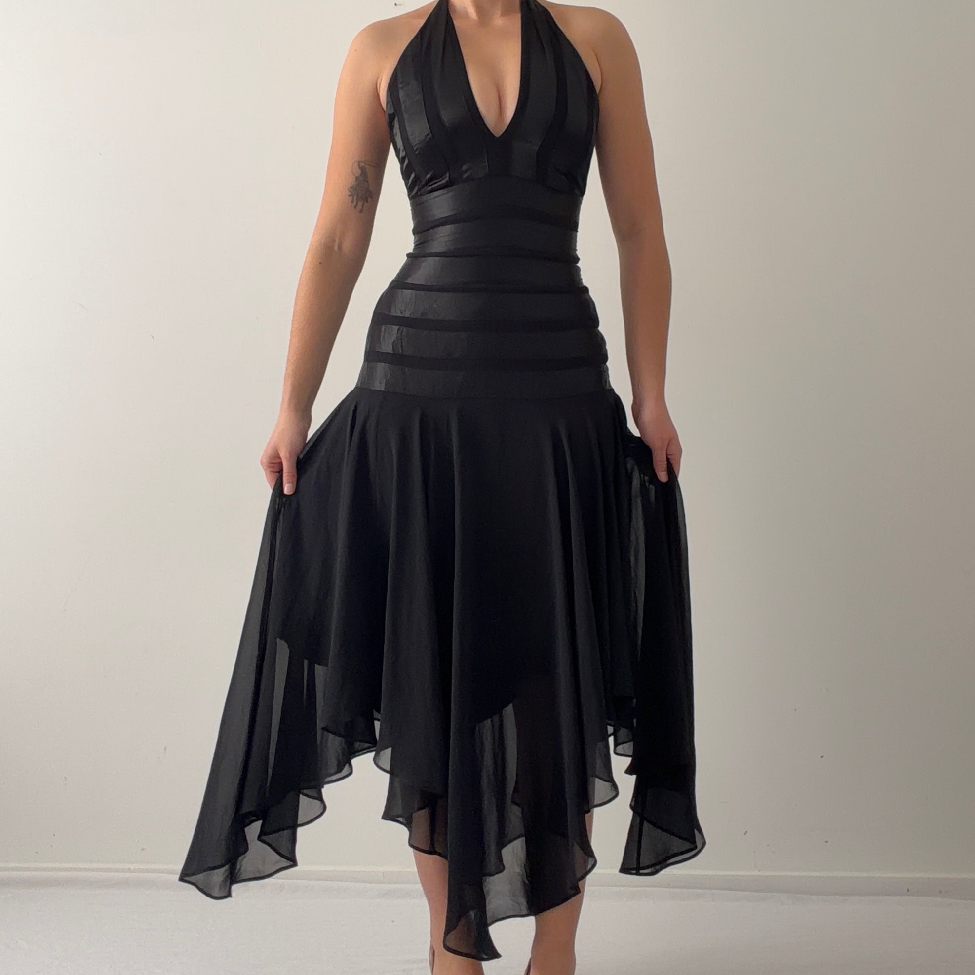 Positive Attitude Handkerchief Dress | XS