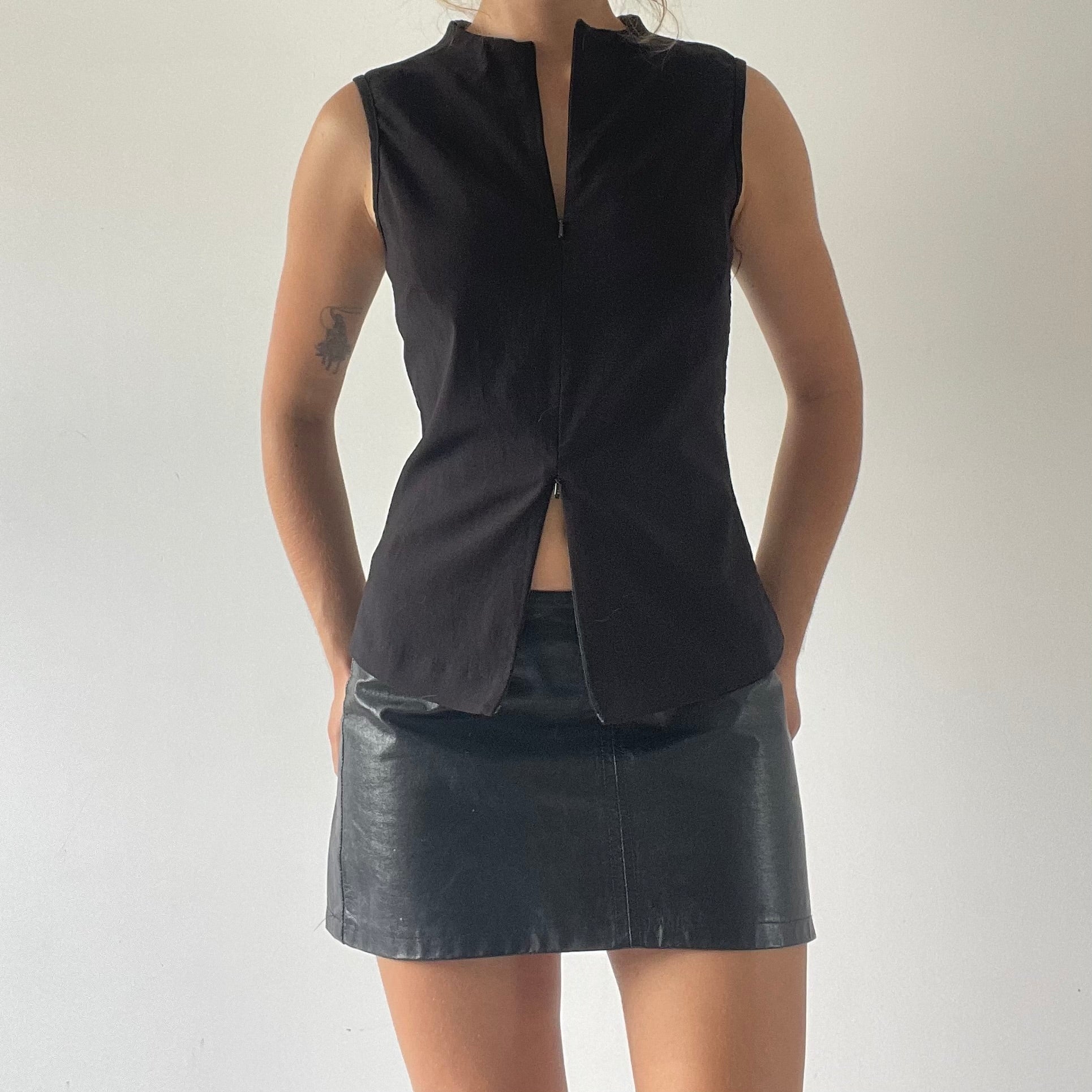 Spiral Double Zip Tank Top | Made in NZ | 10-12