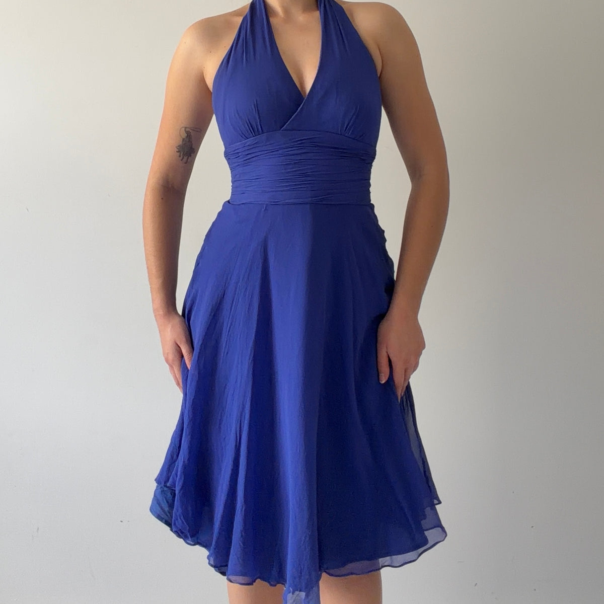 Maggy London Silk Halter Dress | XS
