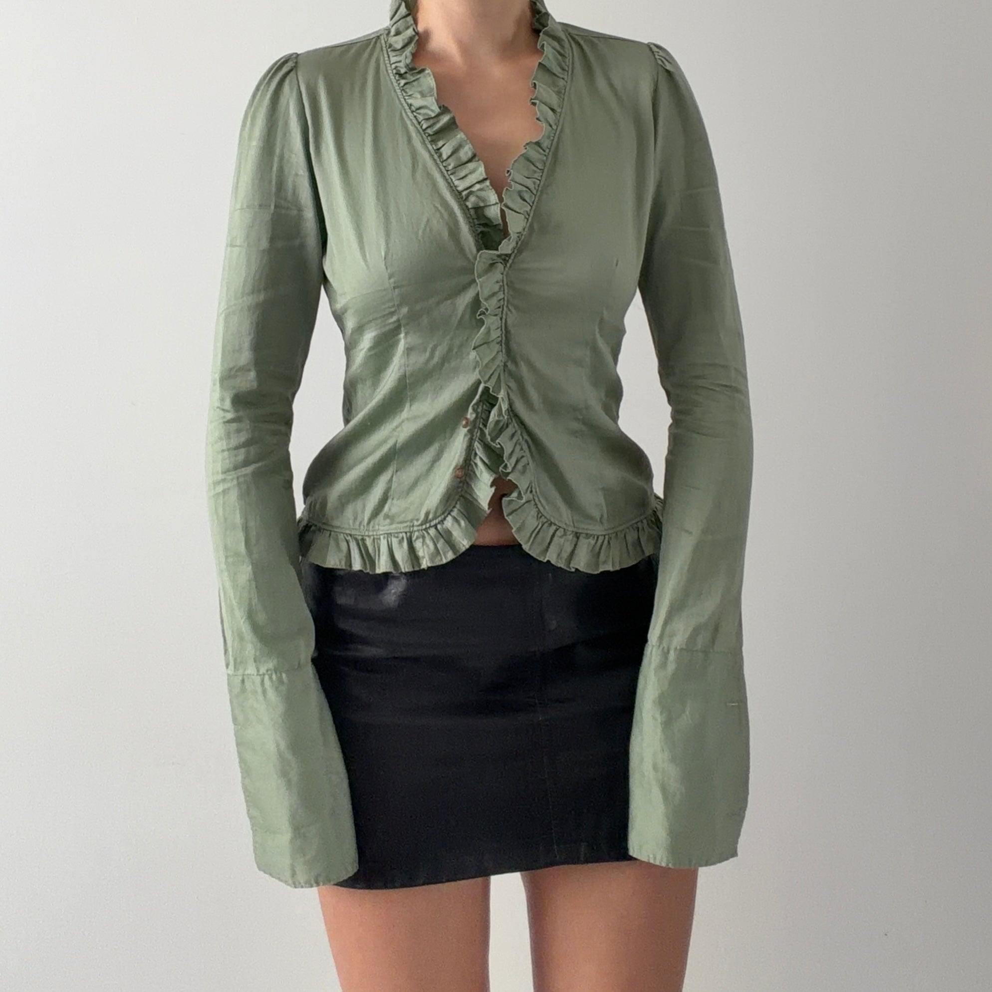 Earl Jean Ruffle Long Sleeve | 6-8