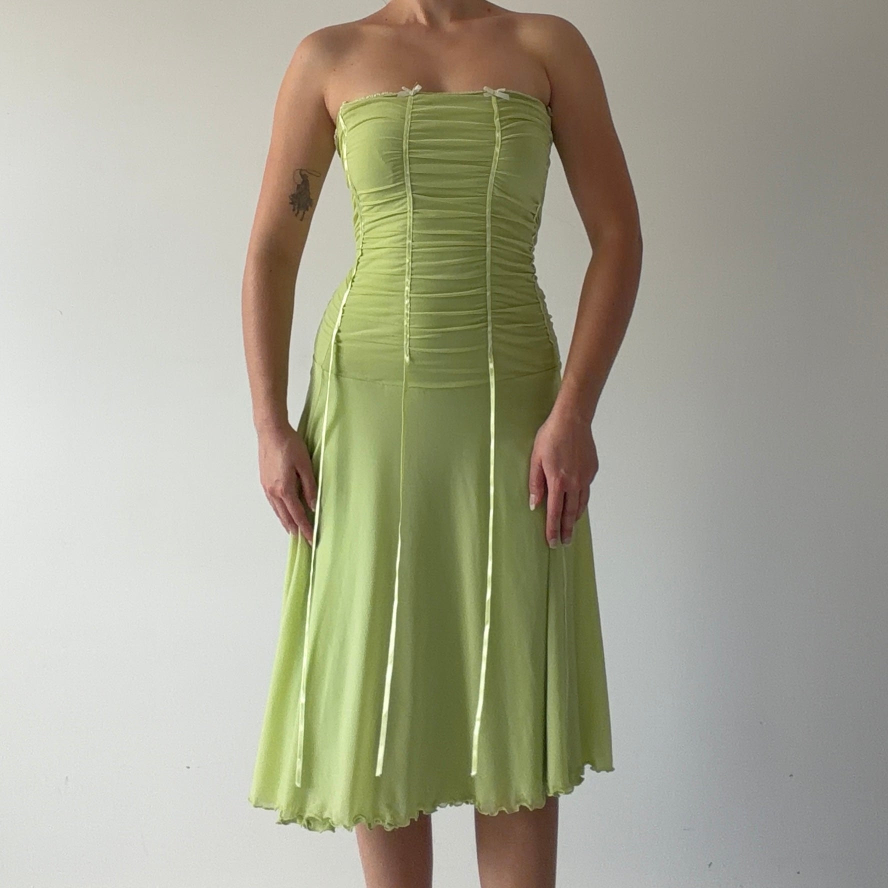 Rosella Milano Strapless Ribbon Dress | M