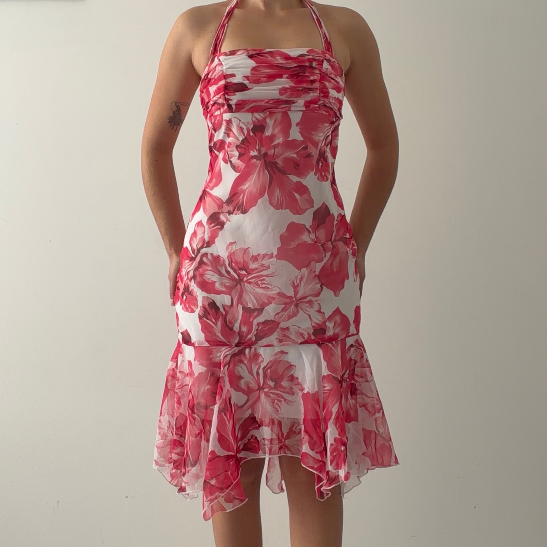 XOXO Floral Halter Midi Dress | XS