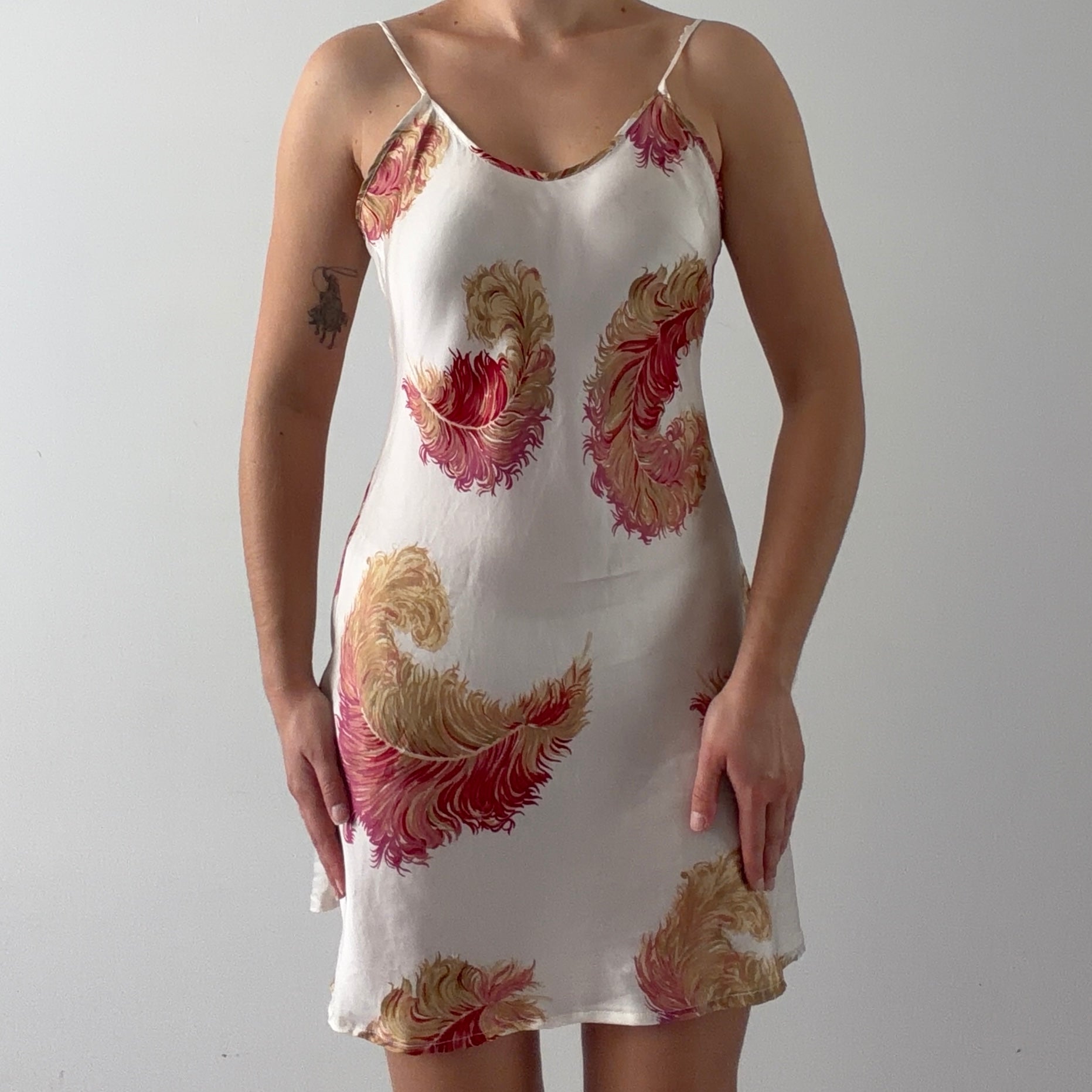 Silk Mini Slip Dress | S