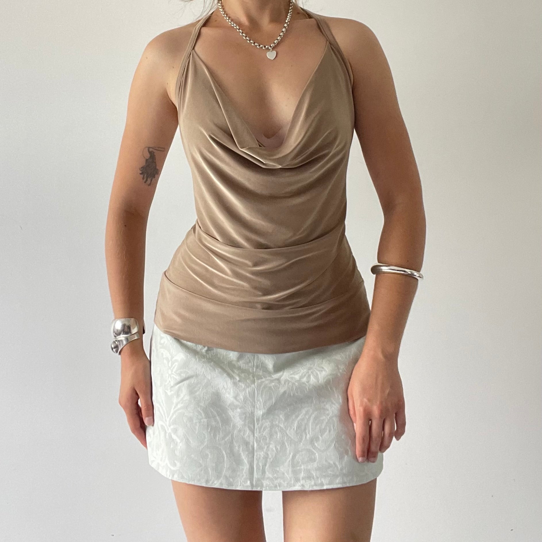 90s Glassons Cowl Party Top | 12-14