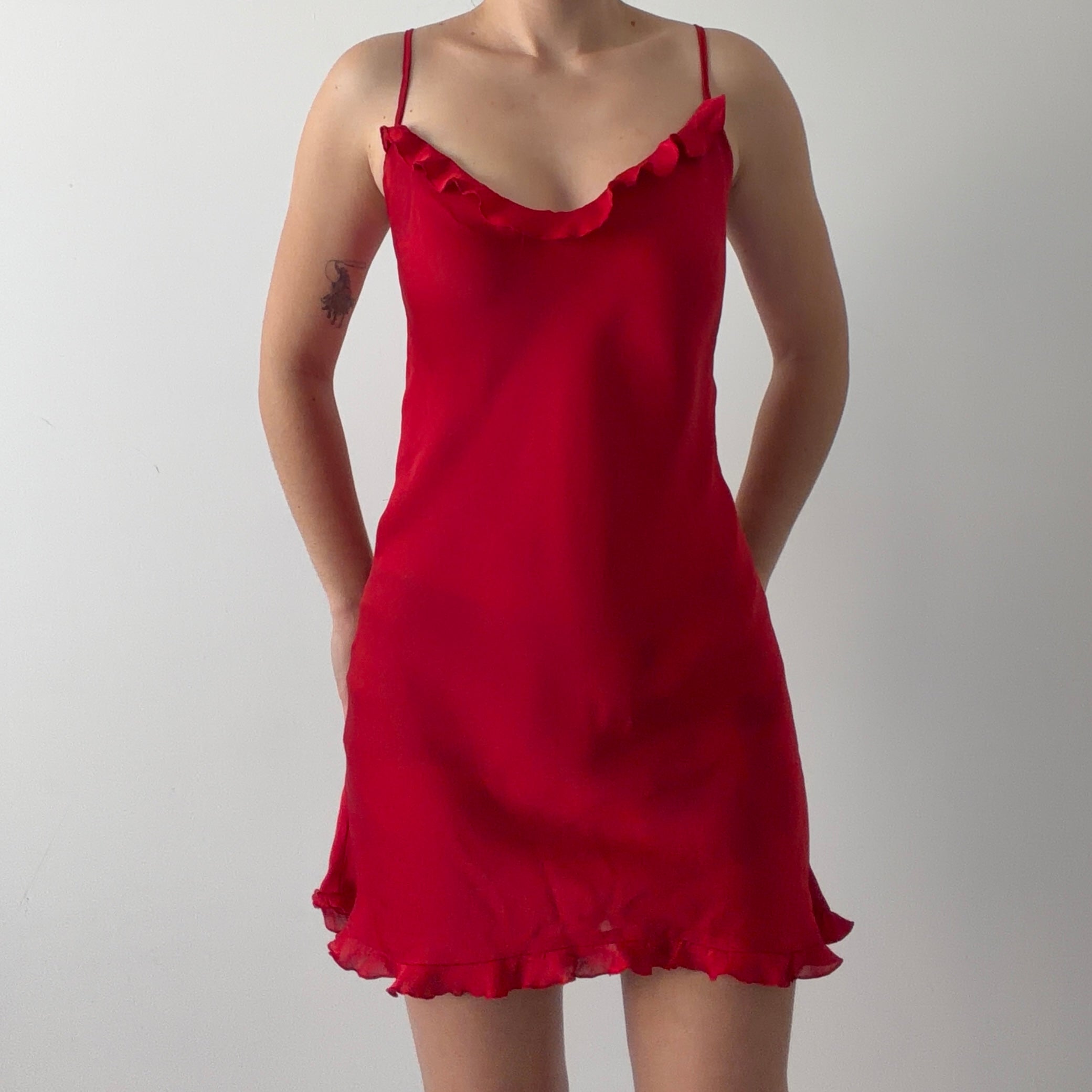Josie Ruffle Slip Dress | L