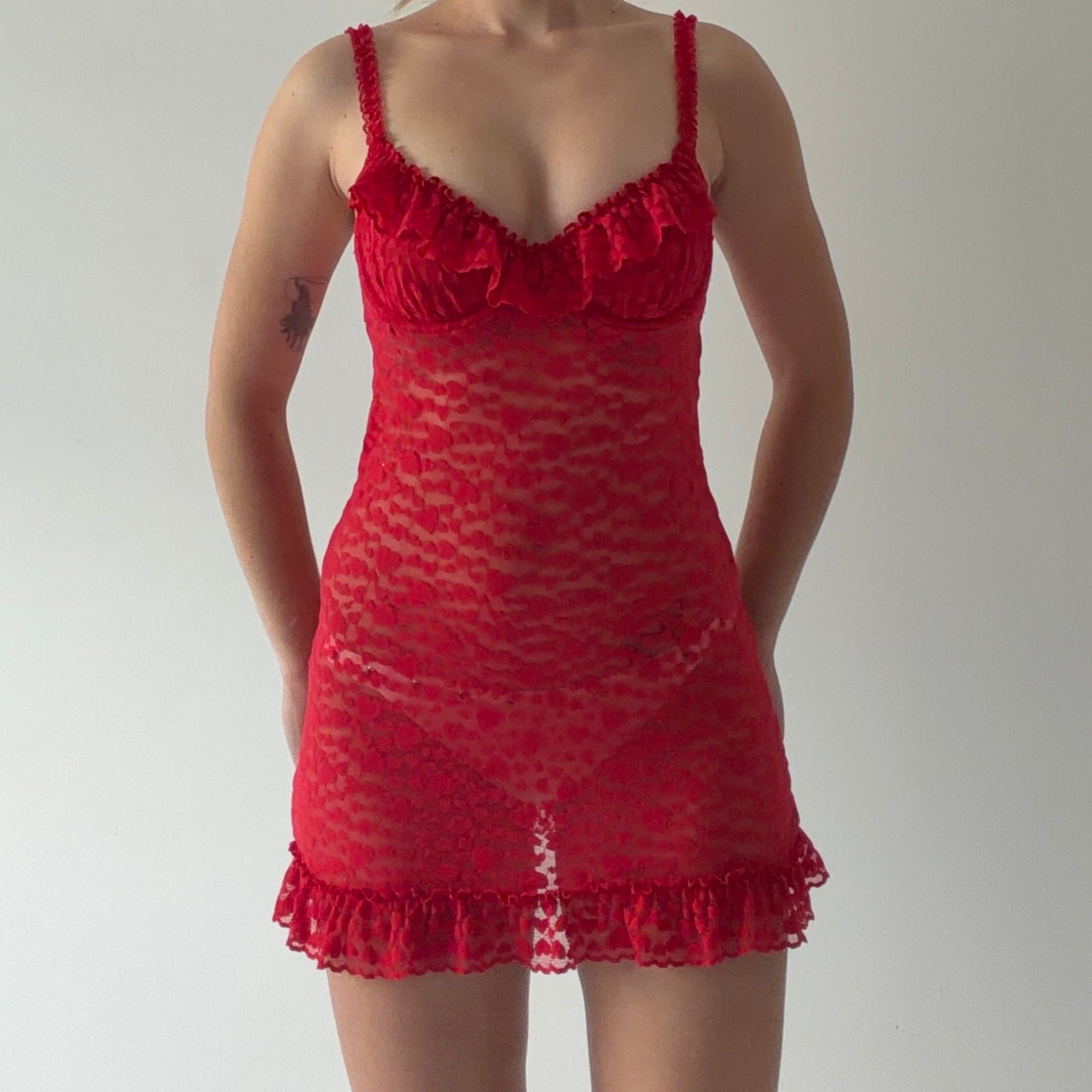 Victoria's Secret Babydoll Mesh Slip | S